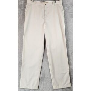 Cabelas Casuals Pants Womens 16 Regular Khaki Wrinkle Resistant Chino Trousers